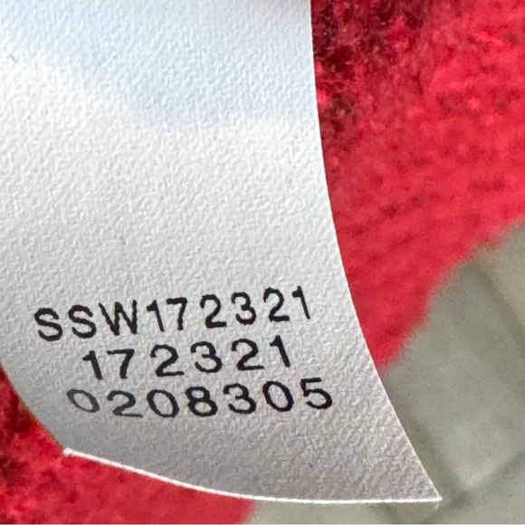 J. Jill V-Neck Long Sleeve Marled Red Sweater Alpaca - XS  Oversized - Picture 7 of 7